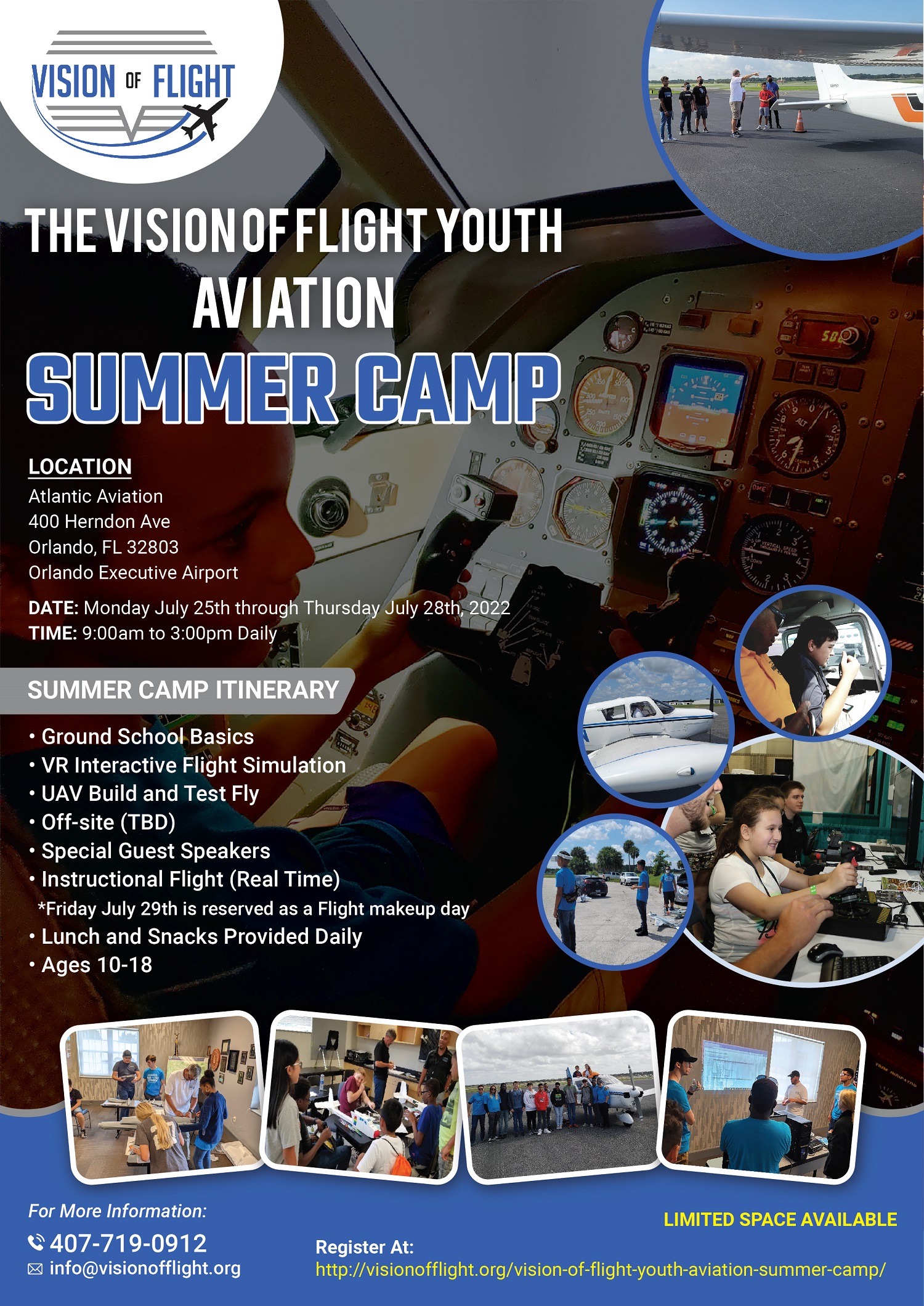 Vision of Flight Youth Aviation Summer Camp Vision of Flight