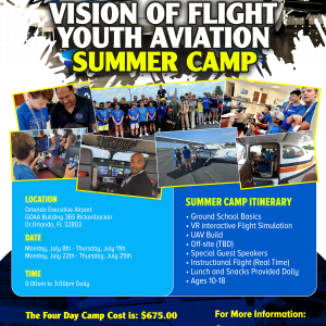 Vision of Flight Youth Aviation Summer Camp